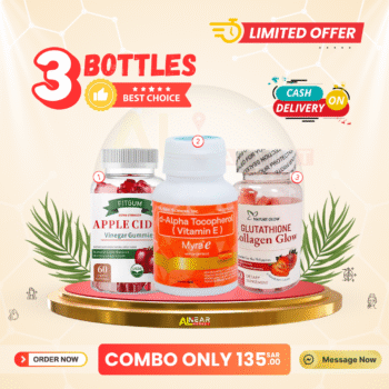 Apple Cider Vinegar Gummies Vitamin-E and Glutathione Collagen Glow Combo