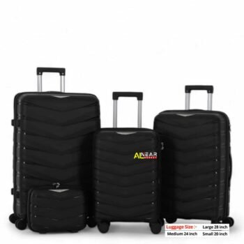 Silicone Double Zippers Luggage 4 Pcs